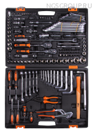Набор инструментов, 1/2", 1/4", CrV, в кейсе 142 предм Вихрь