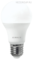 Лампа светодиодная LL-E-A60-15W-230-6K-E27 (груша, 15Вт, холод., Е27) Eurolux