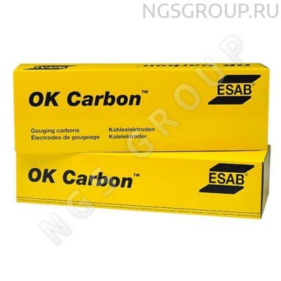 Угольный электрод ESAB OK CARBON DC Jointed, 10x430