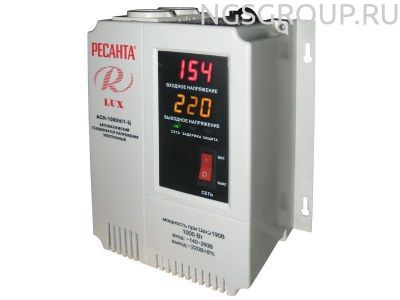 Стабилизатор напряжения серии LUX РЕСАНТА АСН-1000Н/1-Ц