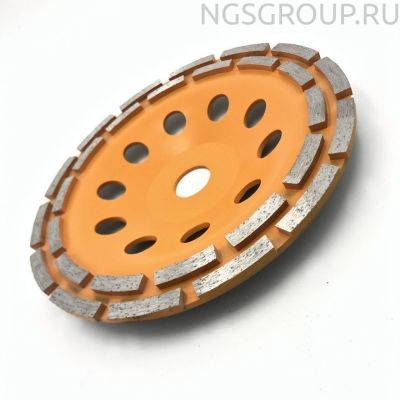 Чашка алмазная зачистная, 125 мм, двухрядная Вихрь