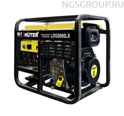 Электрогенератор дизельный LDG 5000LX Huter